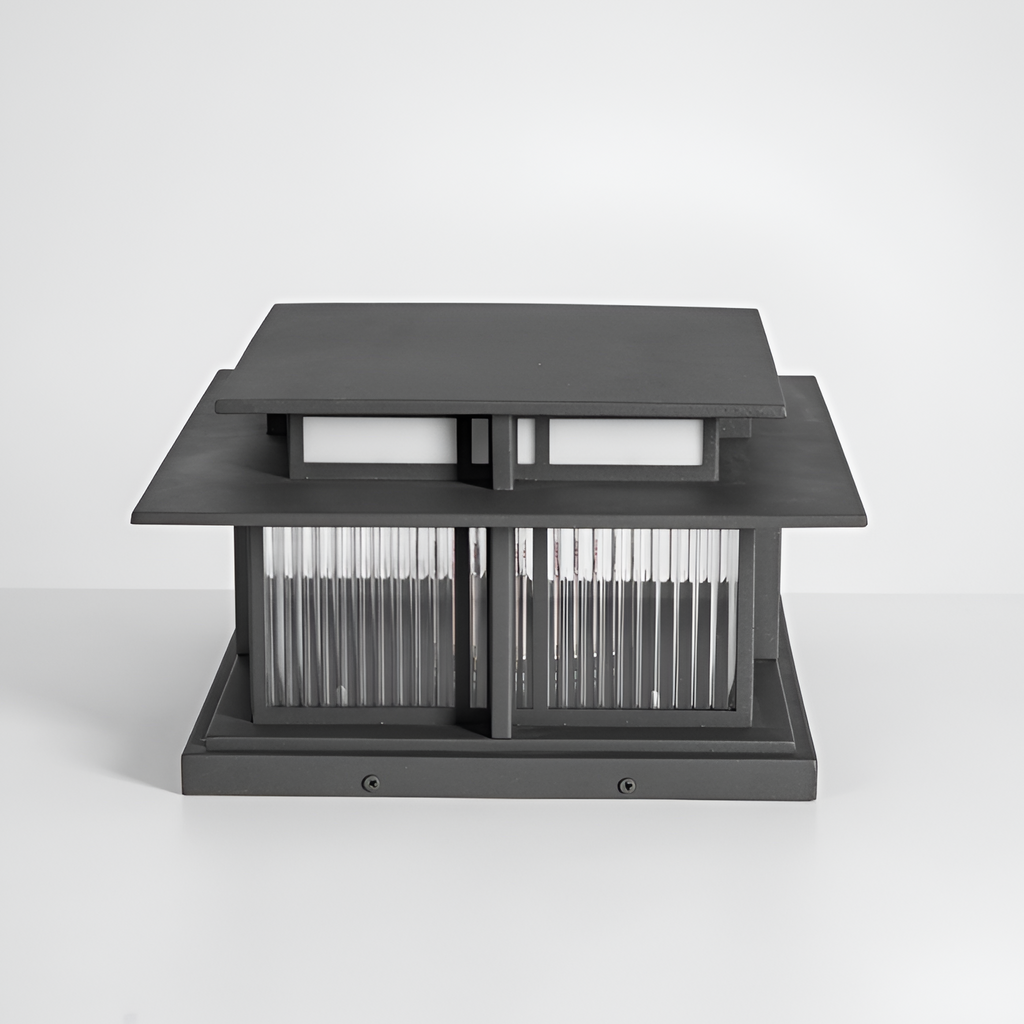 Zen-stil Solcellelampe til Søjle - Minimalistisk