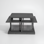 Zen-stil Solcellelampe til Søjle - Minimalistisk