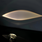 Oval Glasprojektion Projektor - Dekorativ Accent