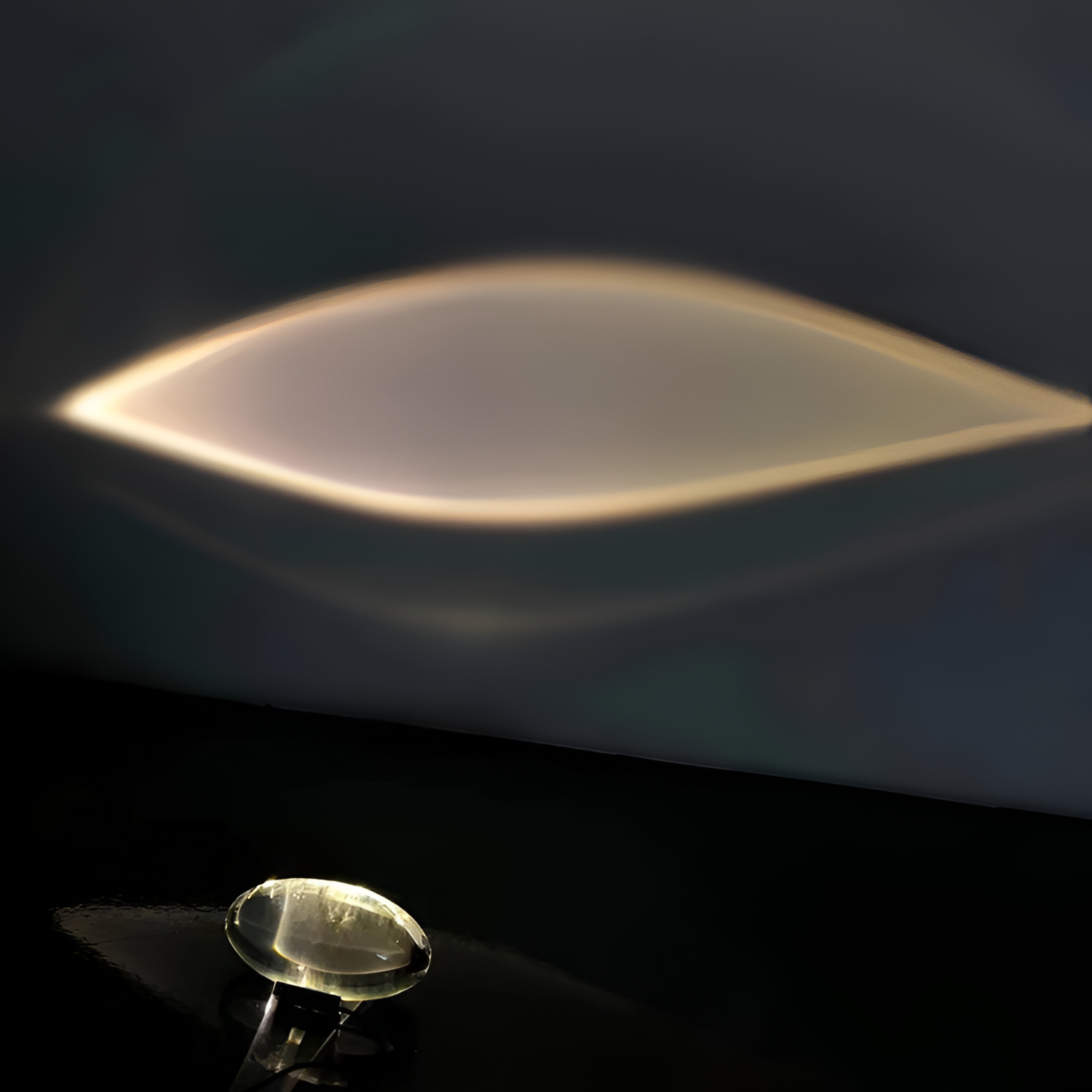 Oval Glasprojektion Projektor - Dekorativ Accent