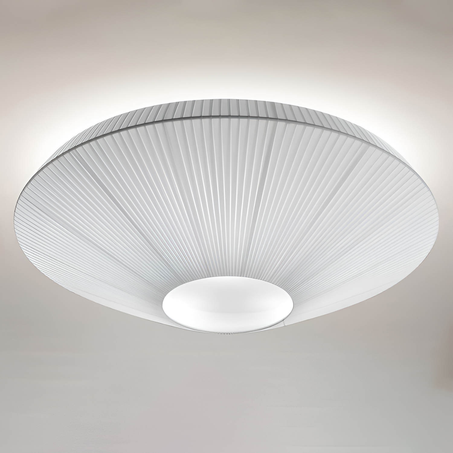 Plisseret Minimalistisk Loftlampe - Dæmpbar