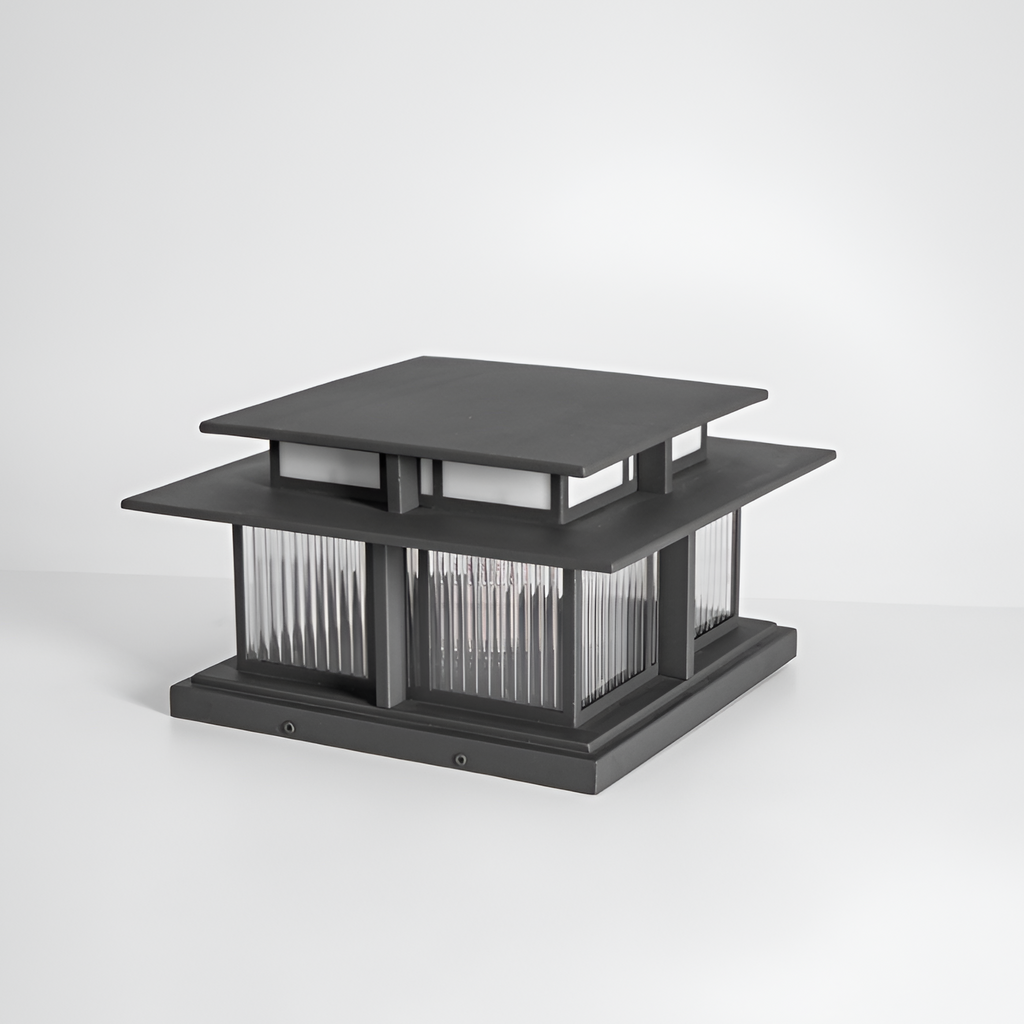 Zen-stil Solcellelampe til Søjle - Minimalistisk