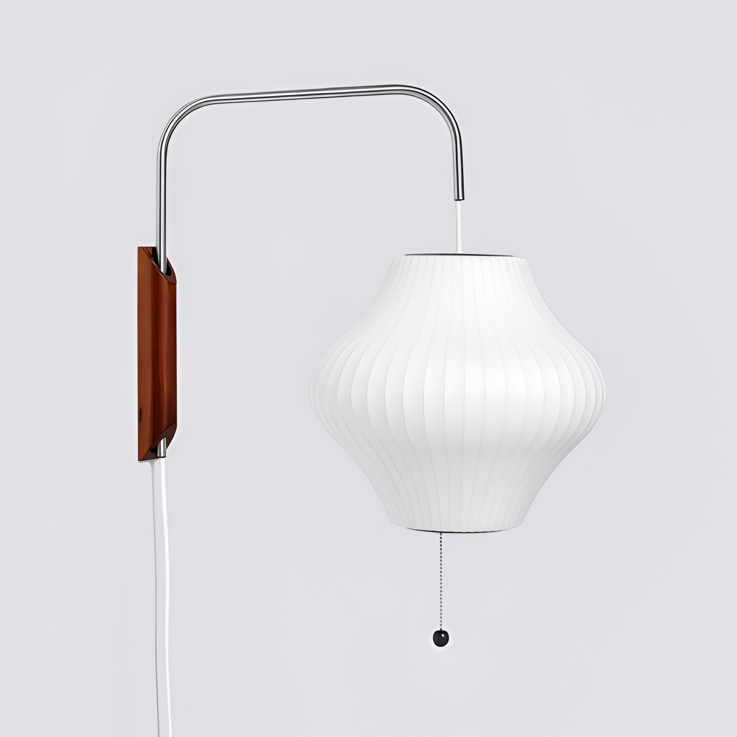 Svingarm Rillet Væglampe - Minimalistisk