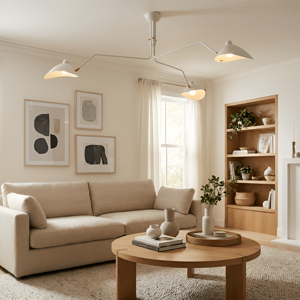 Moderne Lysekrone Med Flere Arme - Justerbar Belysning