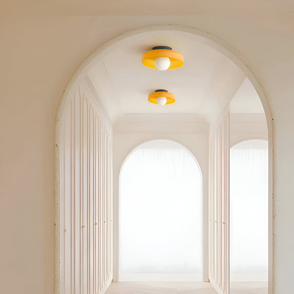 Minimalistisk Blank Plafond Loftslampe - Flushmount