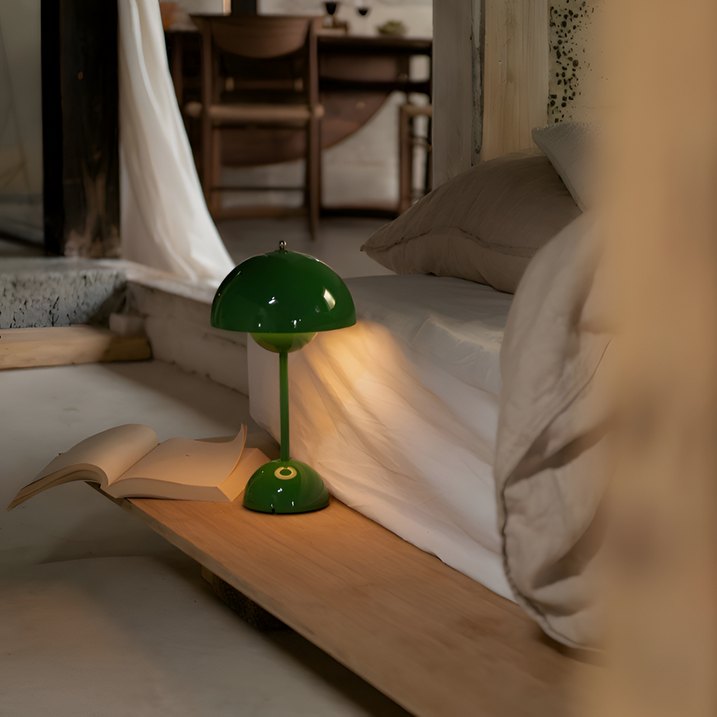 Minimalistisk Bærbar Bordlampe - Dæmpbar