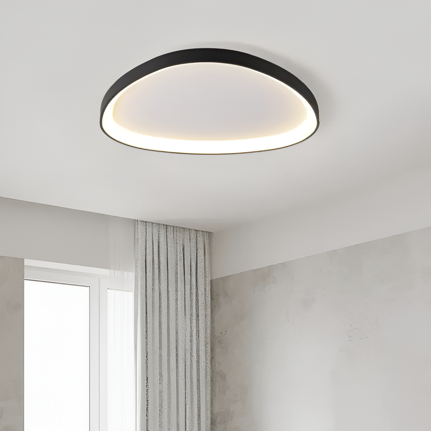 Organic Pebble LED Ceiling Light – Moderne loftslampe til planmontering