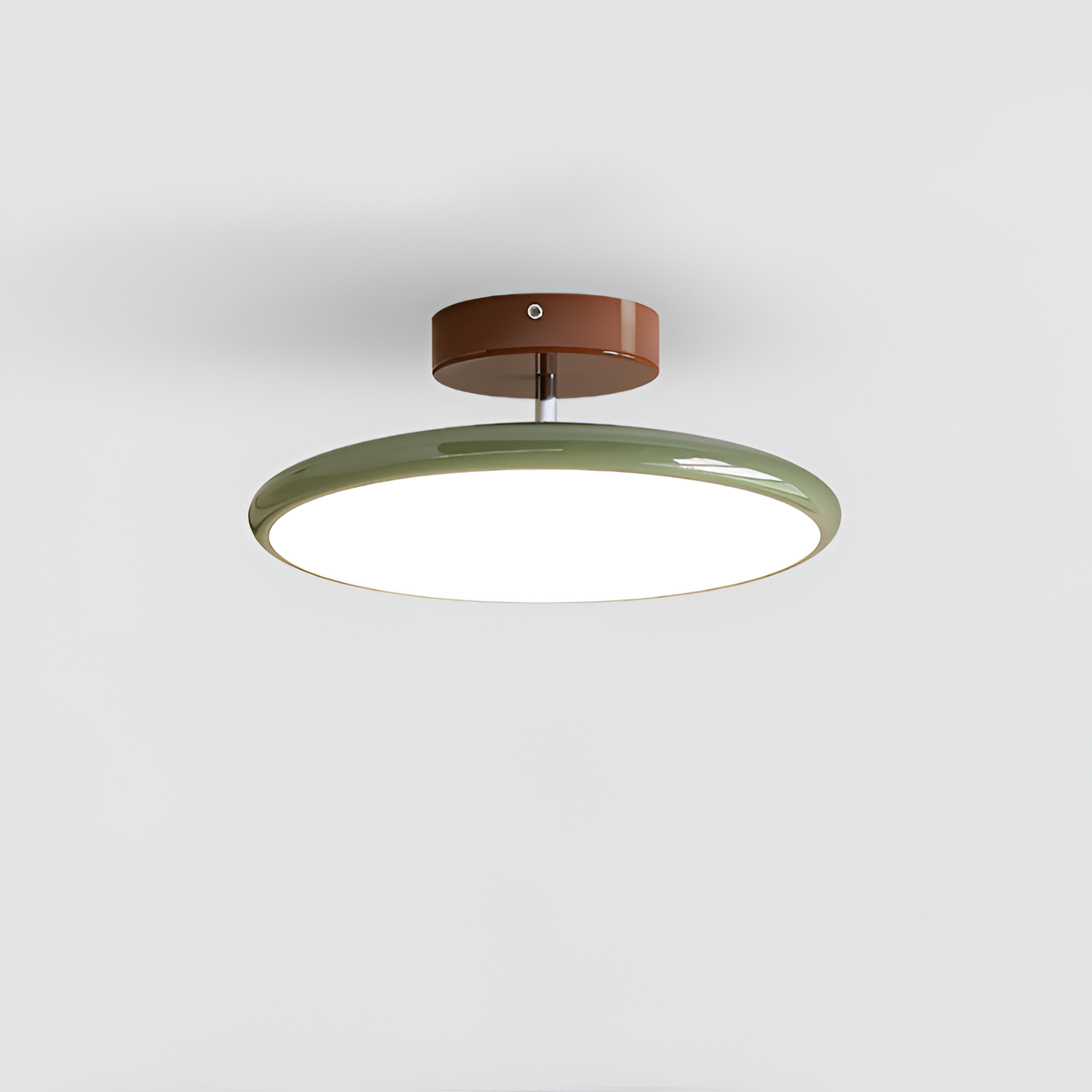 Minimalistisk Loftslampe med Disk-design - Kan dæmpes