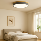 Skandinavisk Loftlampe med Træ - Moderne Hjemmebelysning