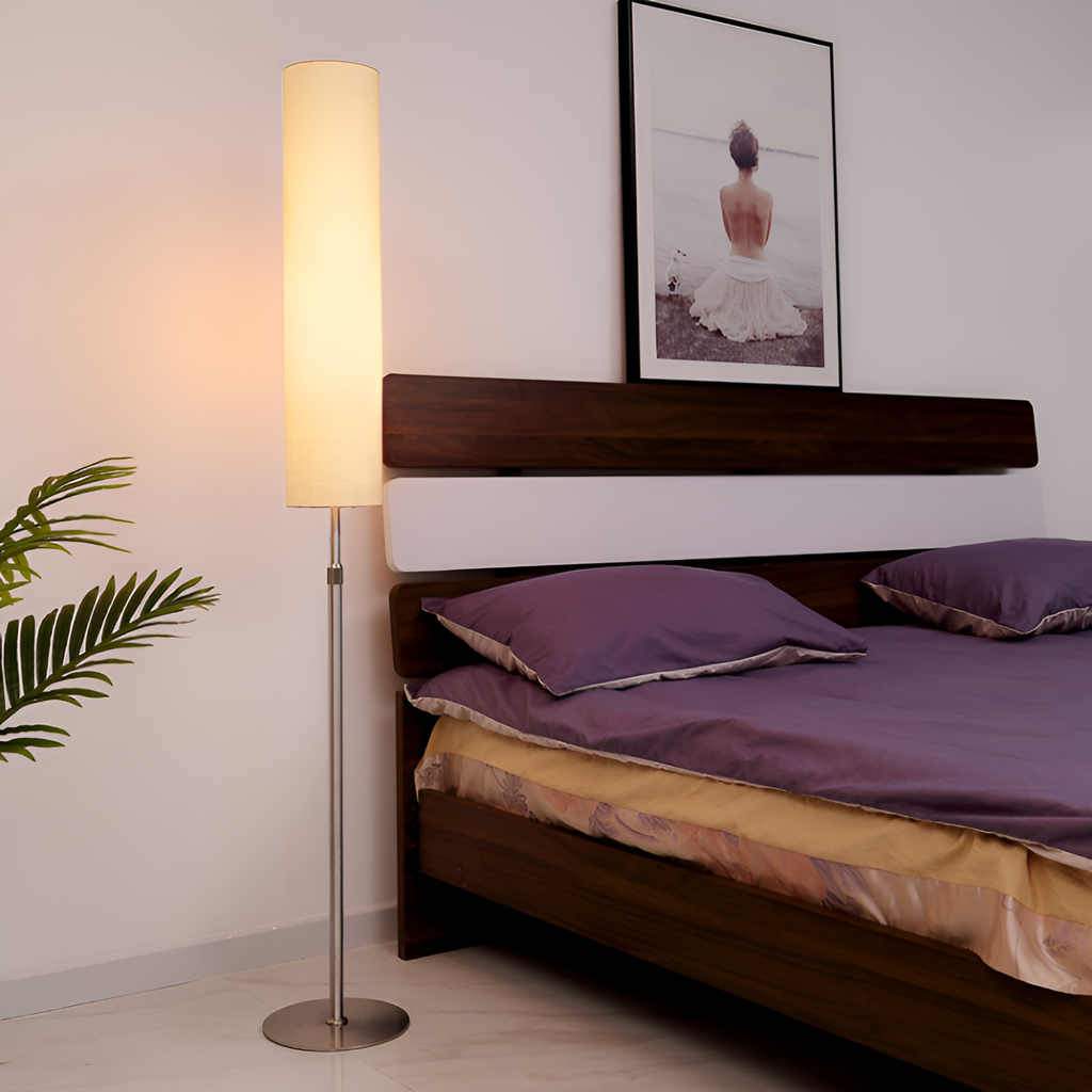 Minimalistisk Cylindrisk Gulvlampe - Justerbar