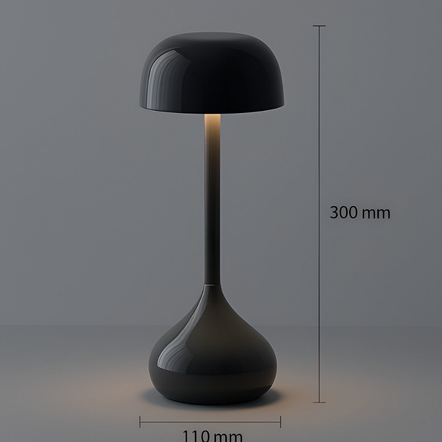 LunaGlow - Trådløs Dæmpbar LED Bordlampe