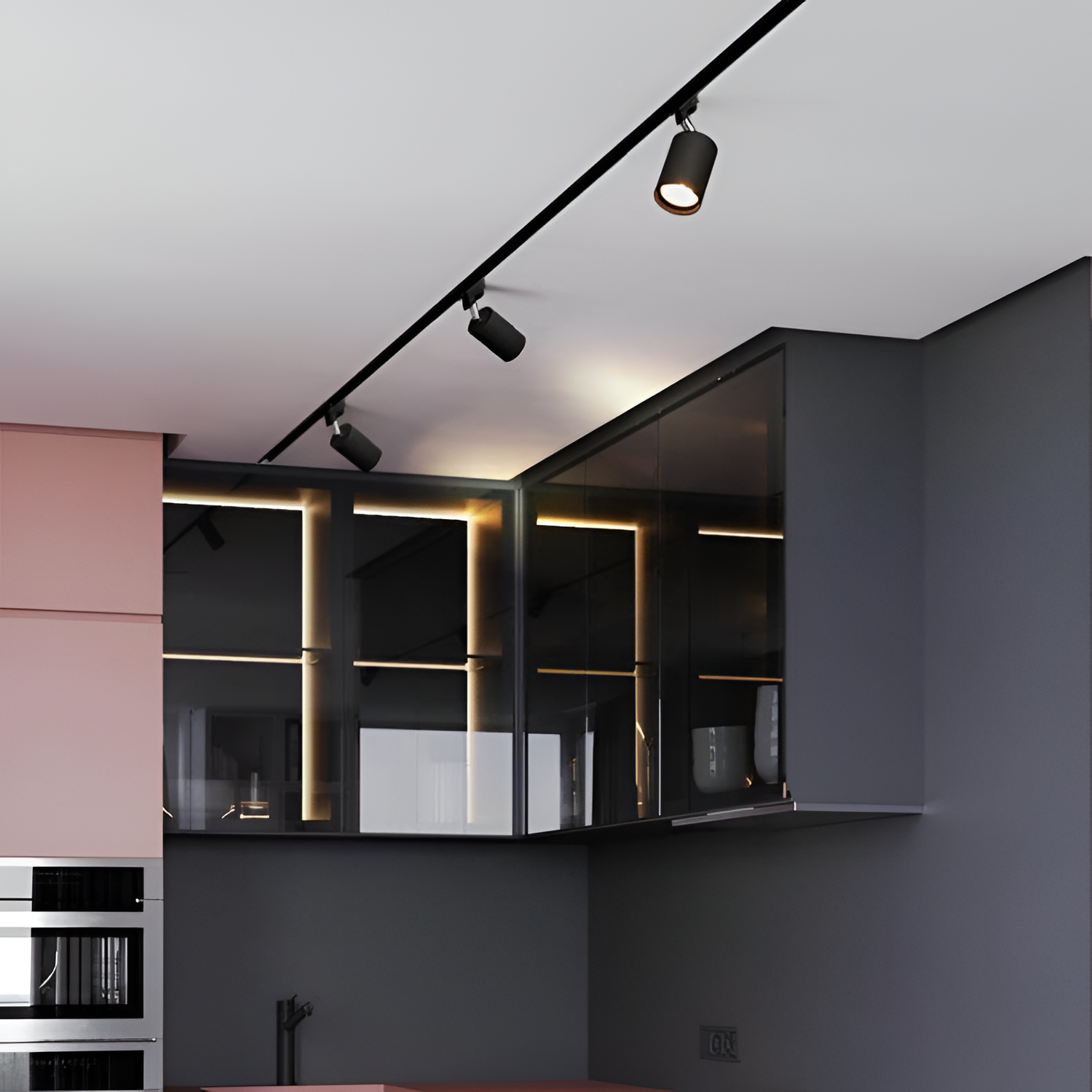 Minimalistisk Justerbart Skinnespot - Roterbar