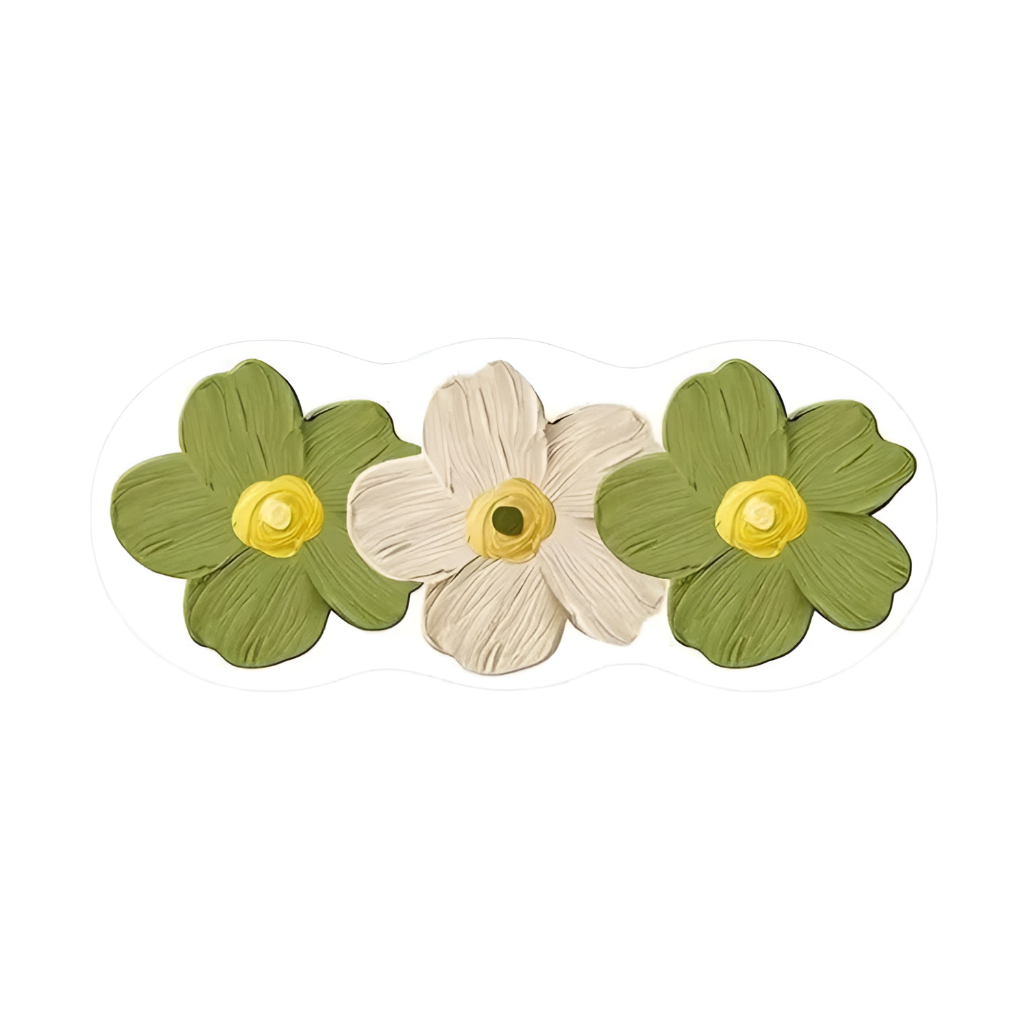 Blomsterformet Sengekantstæppe – Stor Runner med Bølgekant