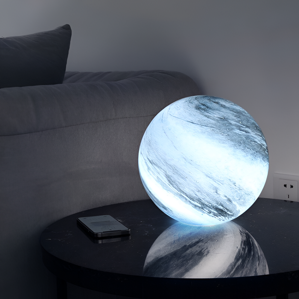 Håndblæst Himmelglobus Lampe - Dæmpbar
