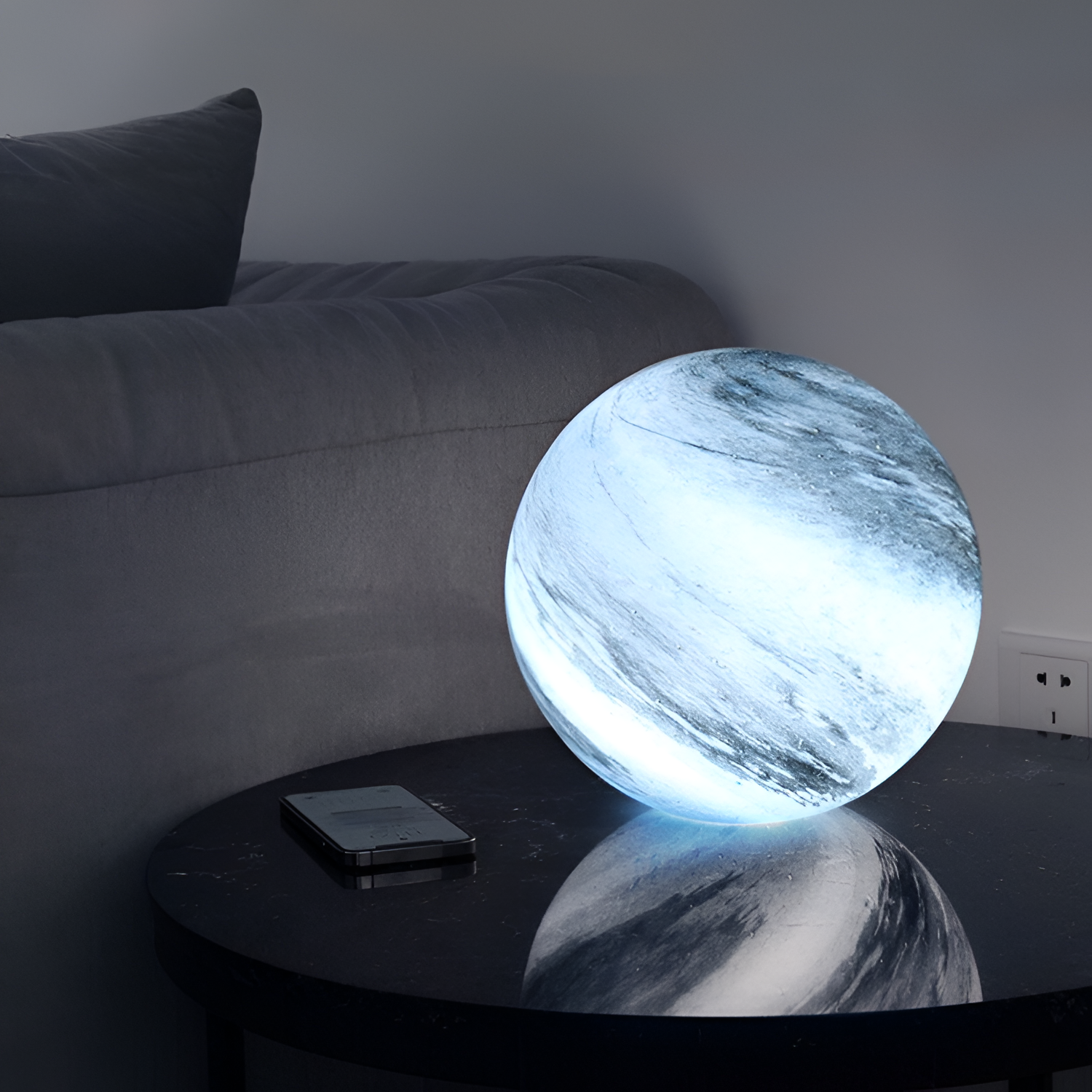 Håndblæst Himmelglobus Lampe - Dæmpbar