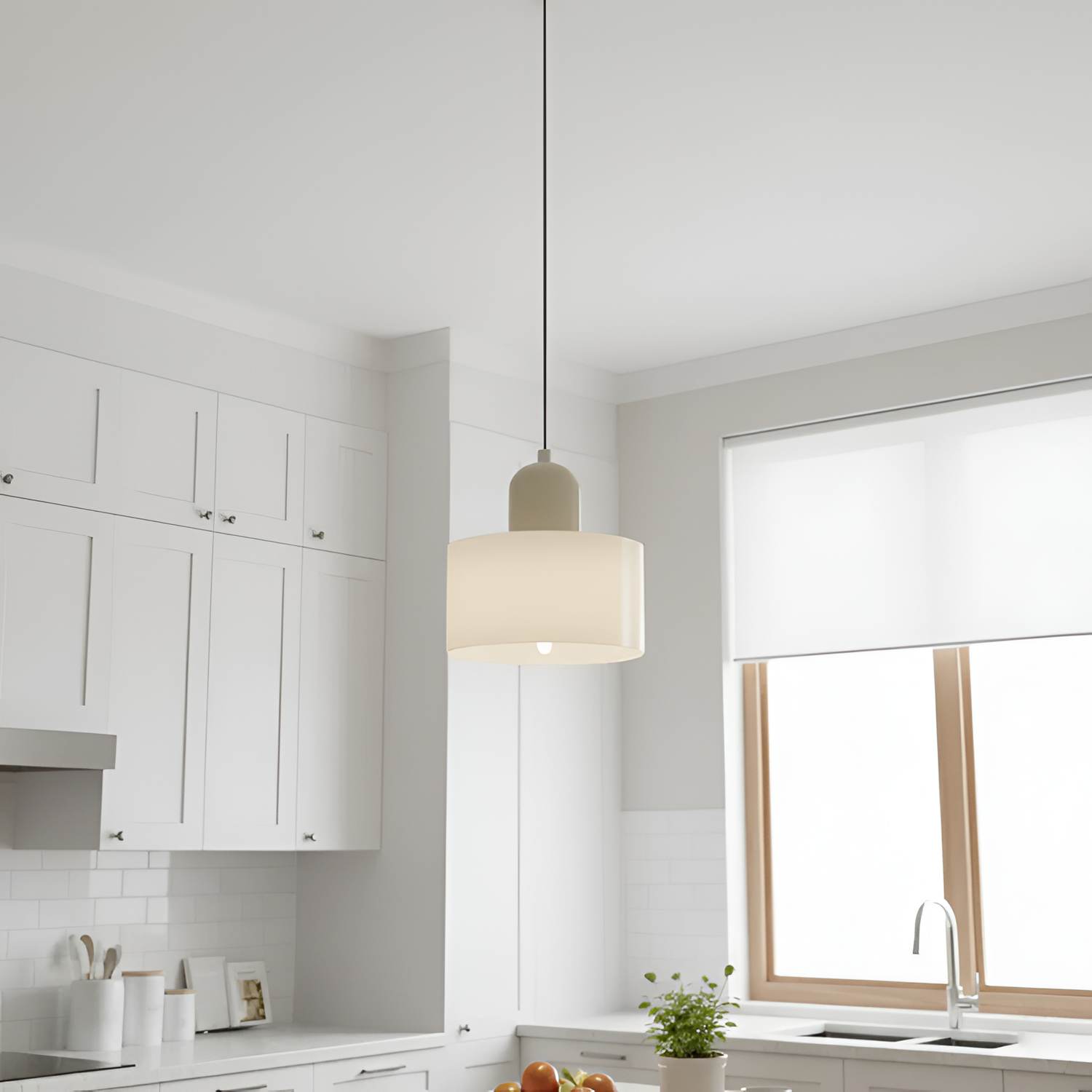 Nordisk pendel i cirkulært glas – Bauhaus