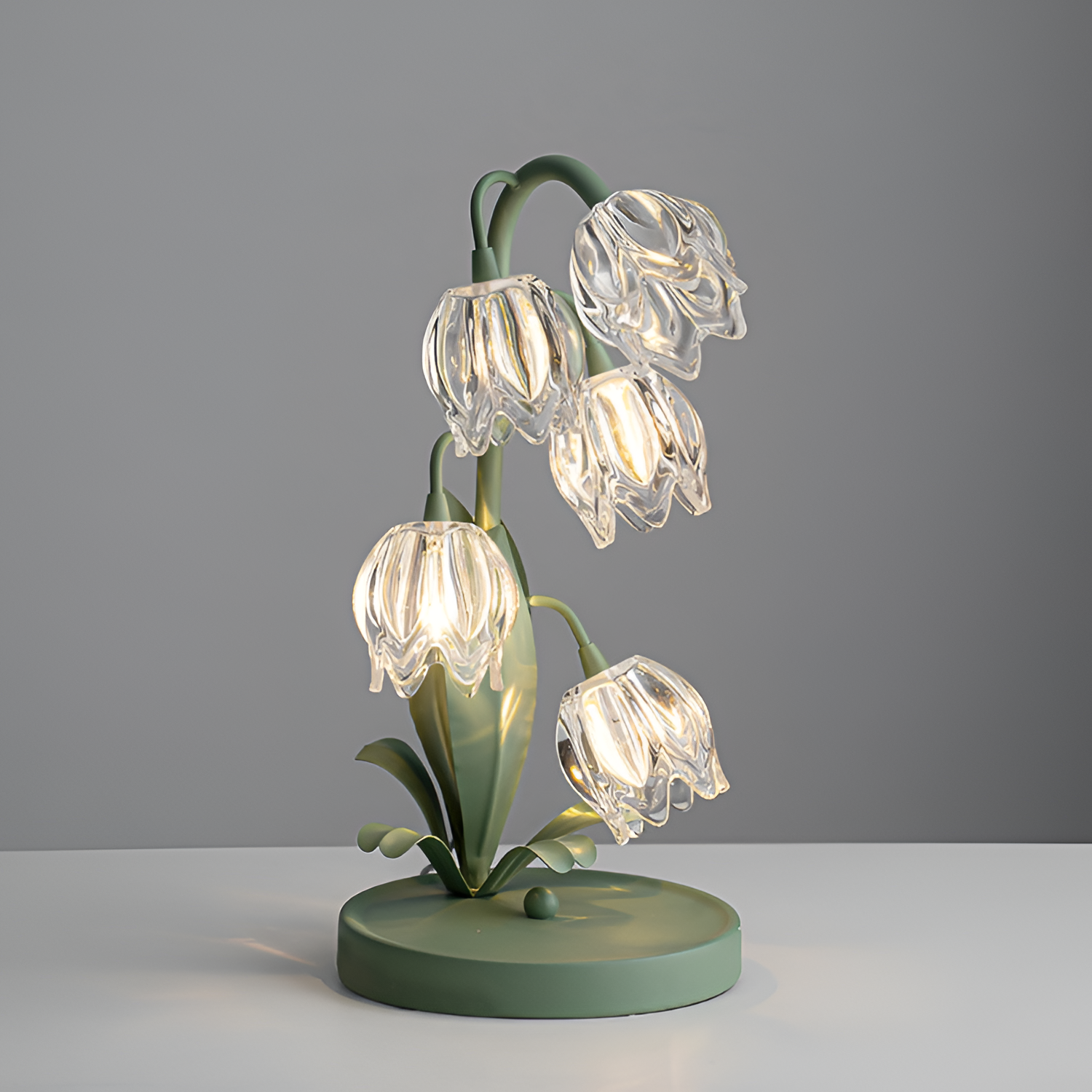 Organisk Botanisk Bordlampe - Dæmpbar