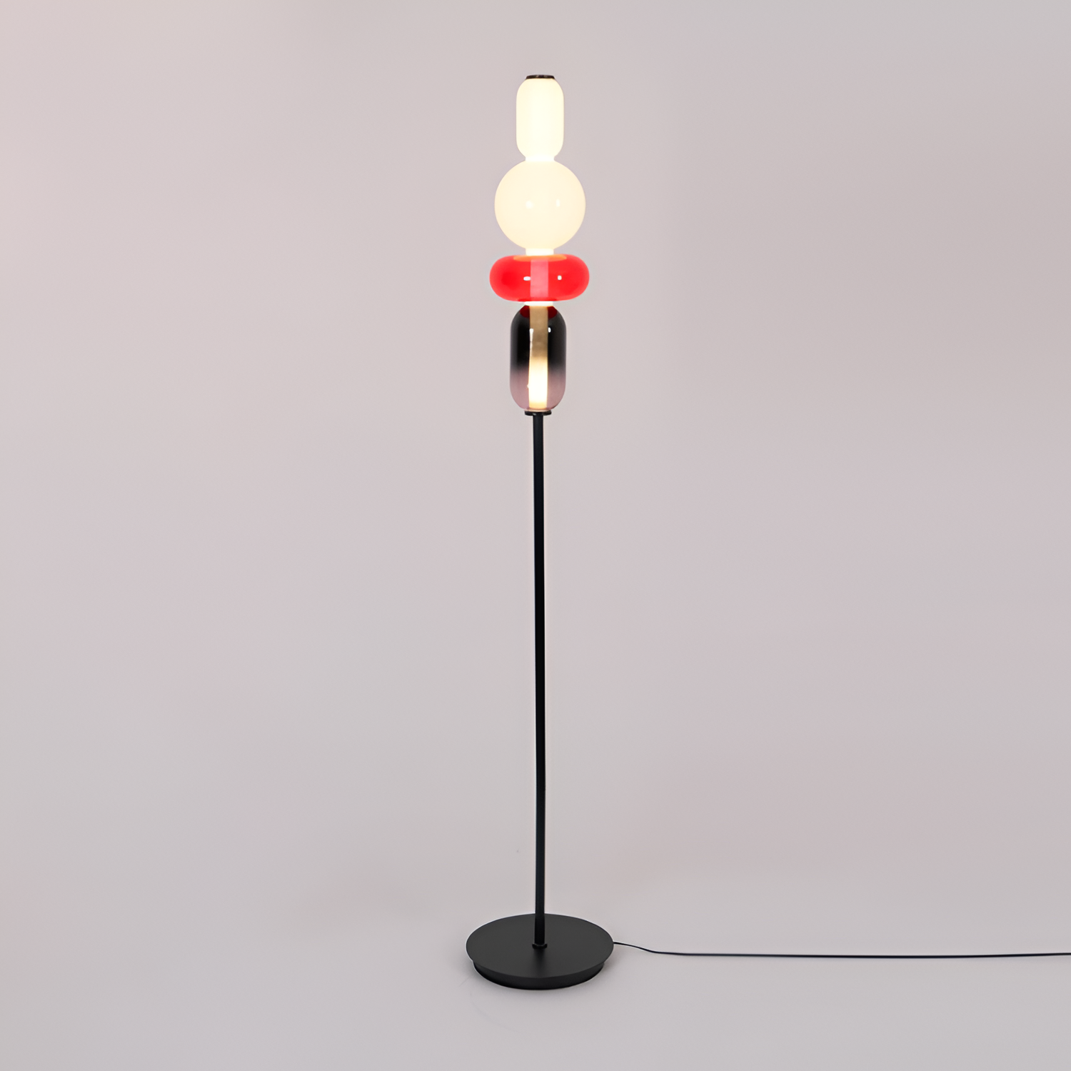 Stablet Geometrisk Glasgulvlampe - Moderne