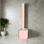 Minimalistisk Langskaftet Toiletbørste - Ensfarvet