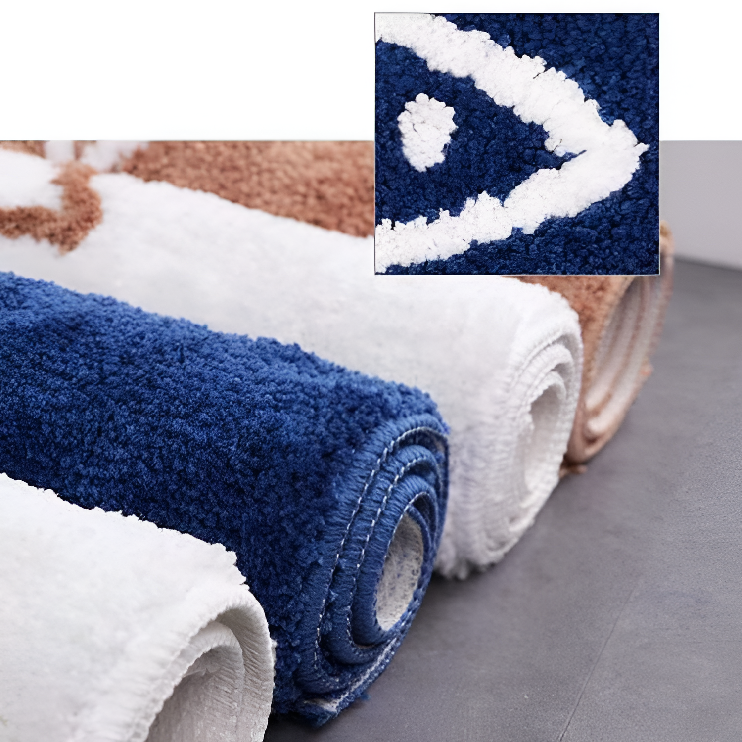 Minimalistisk Tekstureret Bademåtte - Absorberende