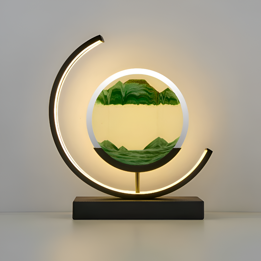 Minimalistisk Geometrisk Bordlampe - Roterende