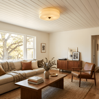 Blanke Loftlampe med Etager - Rundet