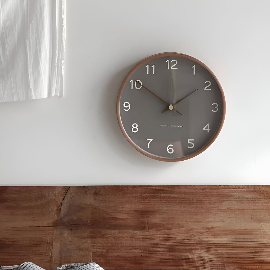 Minimalistisk Rundt Vægur - Analog