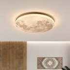 Minimalistisk loftslampe i måneform – indbygget