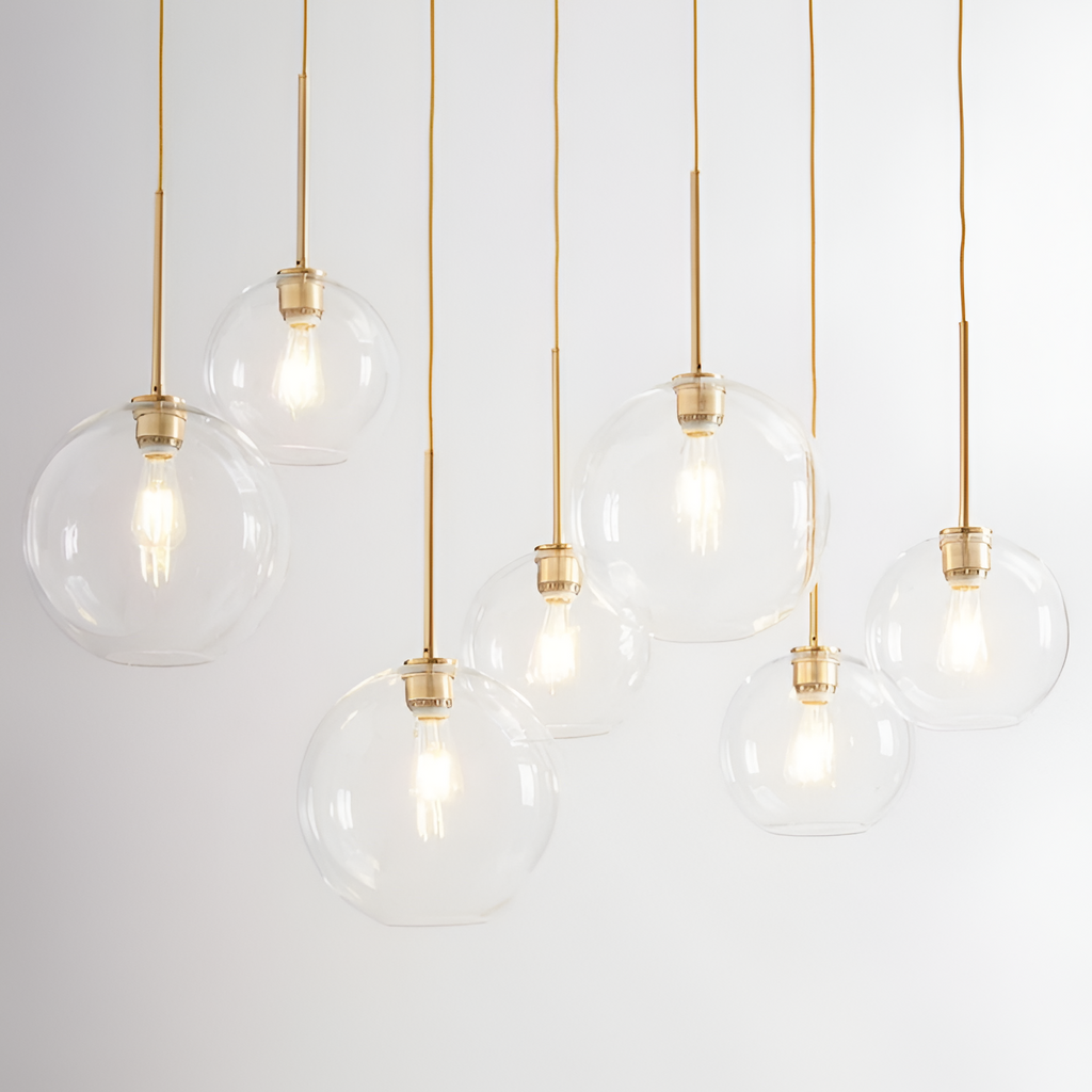 Moderne Pendellampe med Ombre-glas - Kugleloftslampe