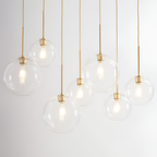 Moderne Pendellampe med Ombre-glas - Kugleloftslampe
