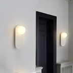 Minimalistisk Oval Væglampe - Nordisk Stil
