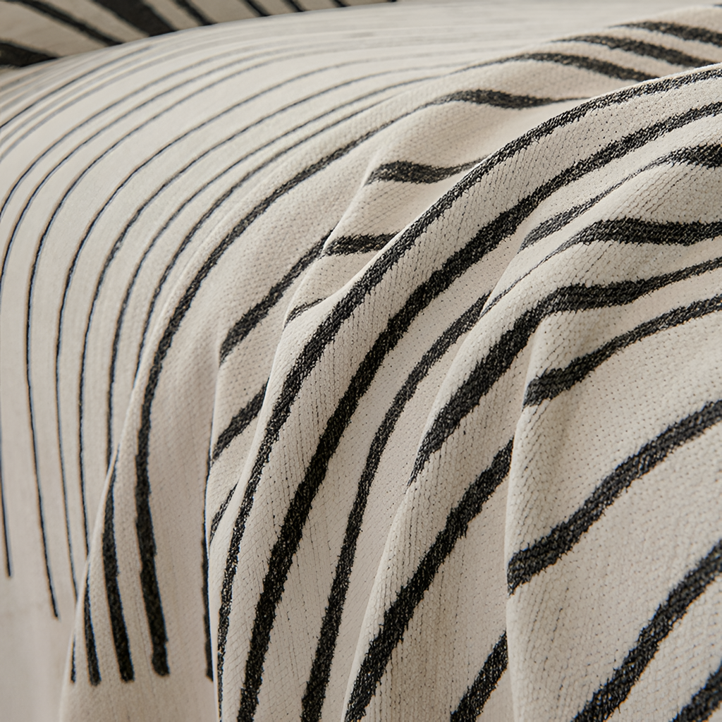Abstract Vævet Sofa Tæppe - Stribet