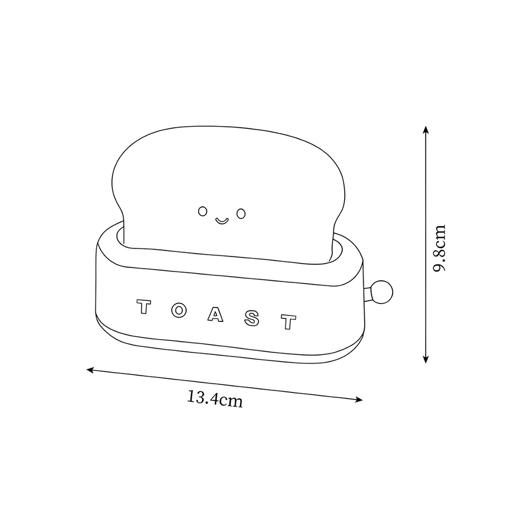 Genopladelig Minimalistisk Brødristerlampe - Dæmpbar