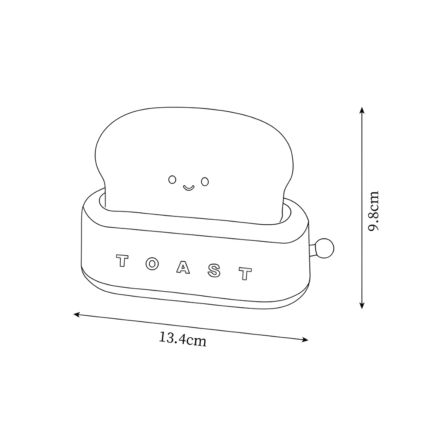 Genopladelig Minimalistisk Brødristerlampe - Dæmpbar