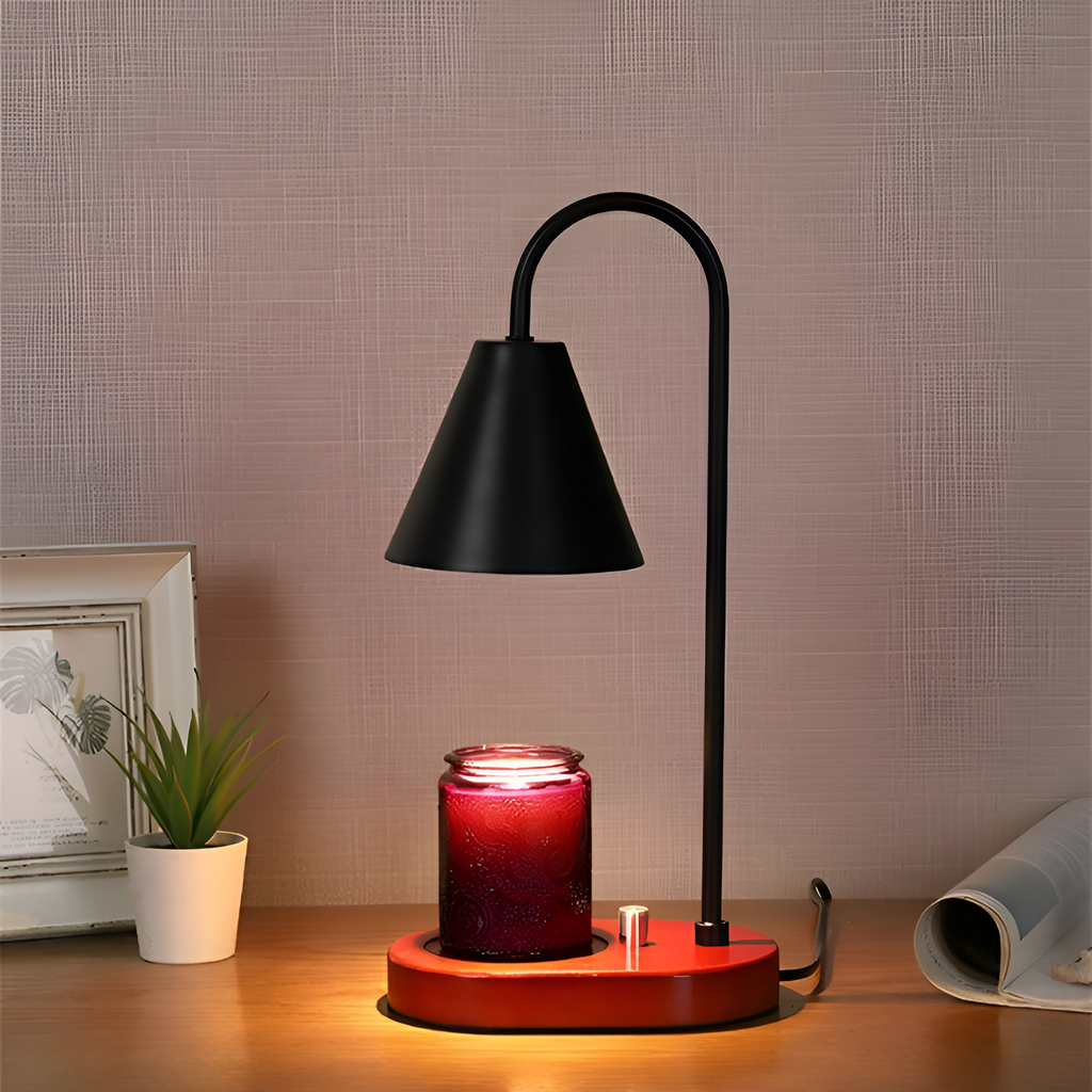 Luma Nordic Candle Warmer - Sort Dæmpbar Bordlampe