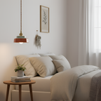 Håndmalet Keramisk Pendellampe - Terracotta Køkkendekor