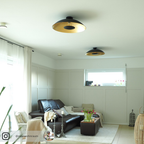 Minimalistisk Abstrakt Loftlampe - Rund