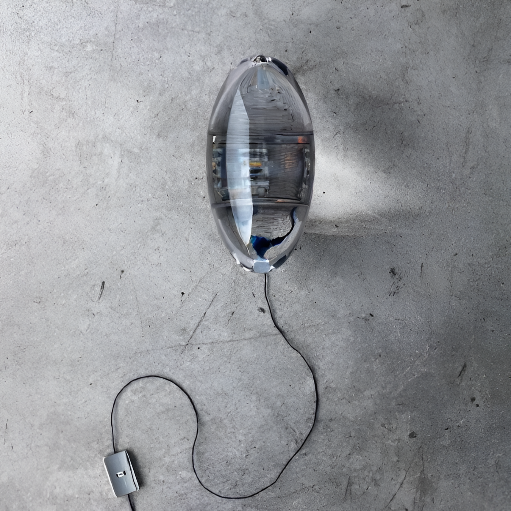 Oval Glasprojektion Projektor - Dekorativ Accent