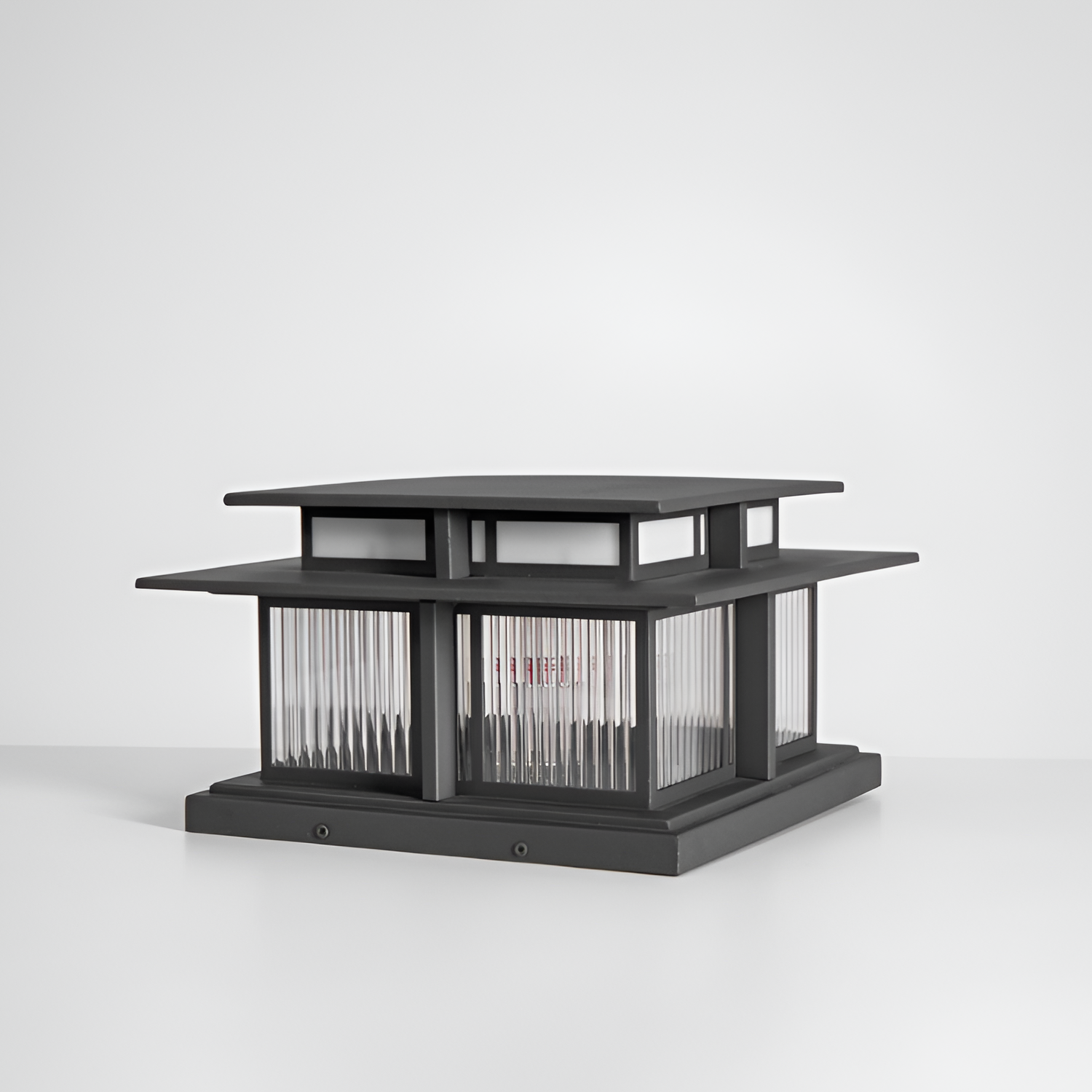 Zen-stil Solcellelampe til Søjle - Minimalistisk