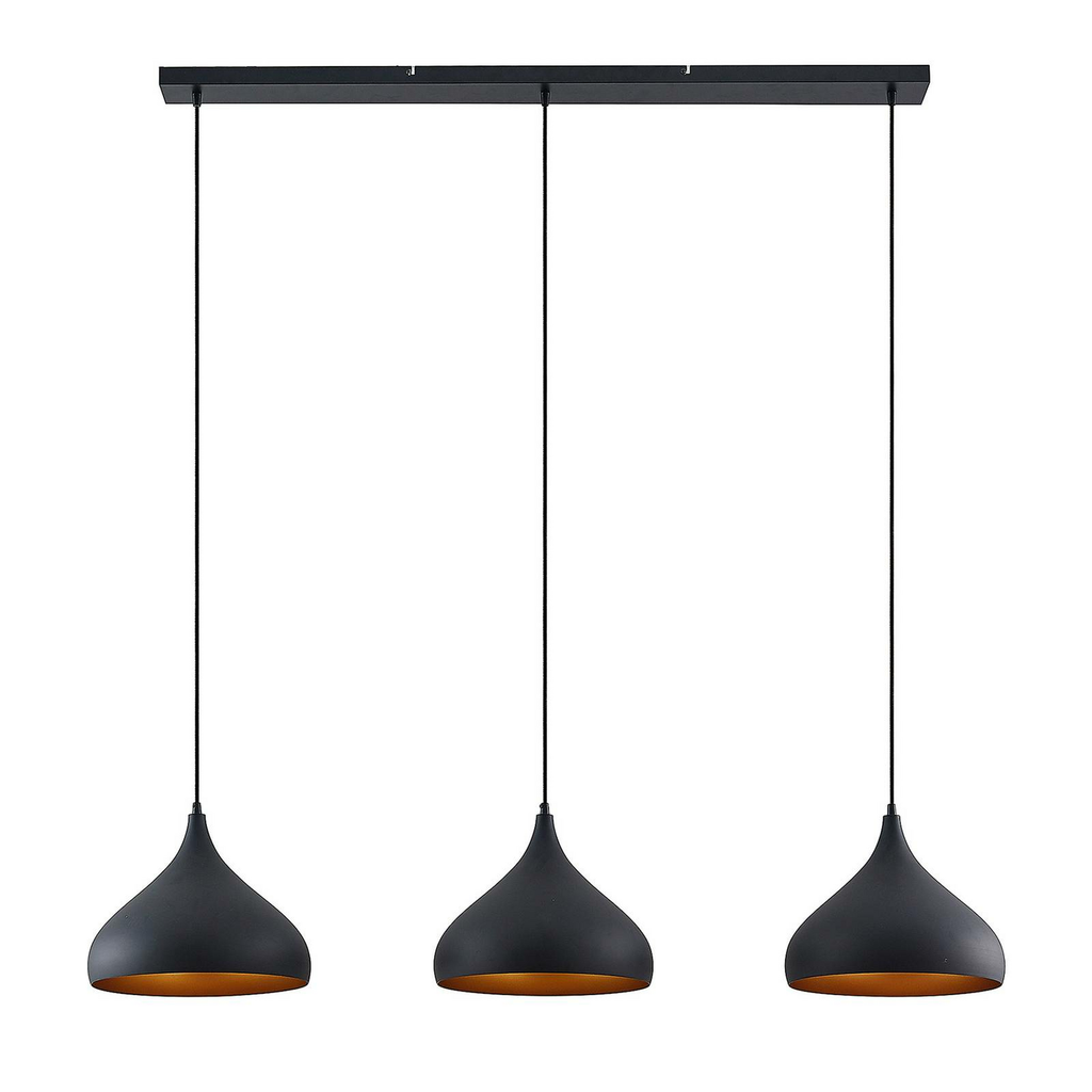 Minimalistisk Industriel Triple Pendelampe - Justerbar