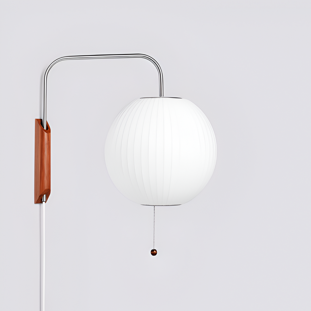 Svingarm Rillet Væglampe - Minimalistisk