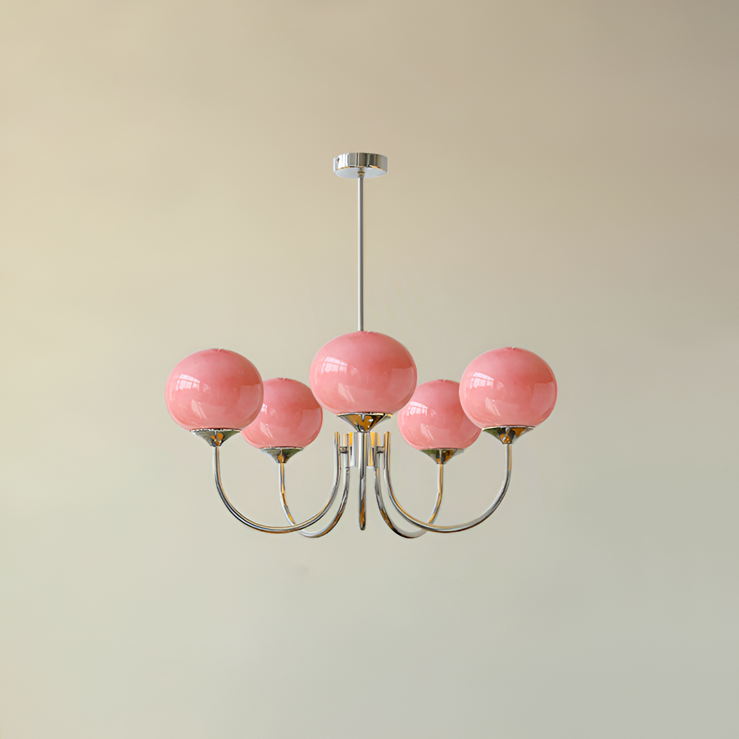 Mid Century Globe Lysekrone - Flere Lyskilder