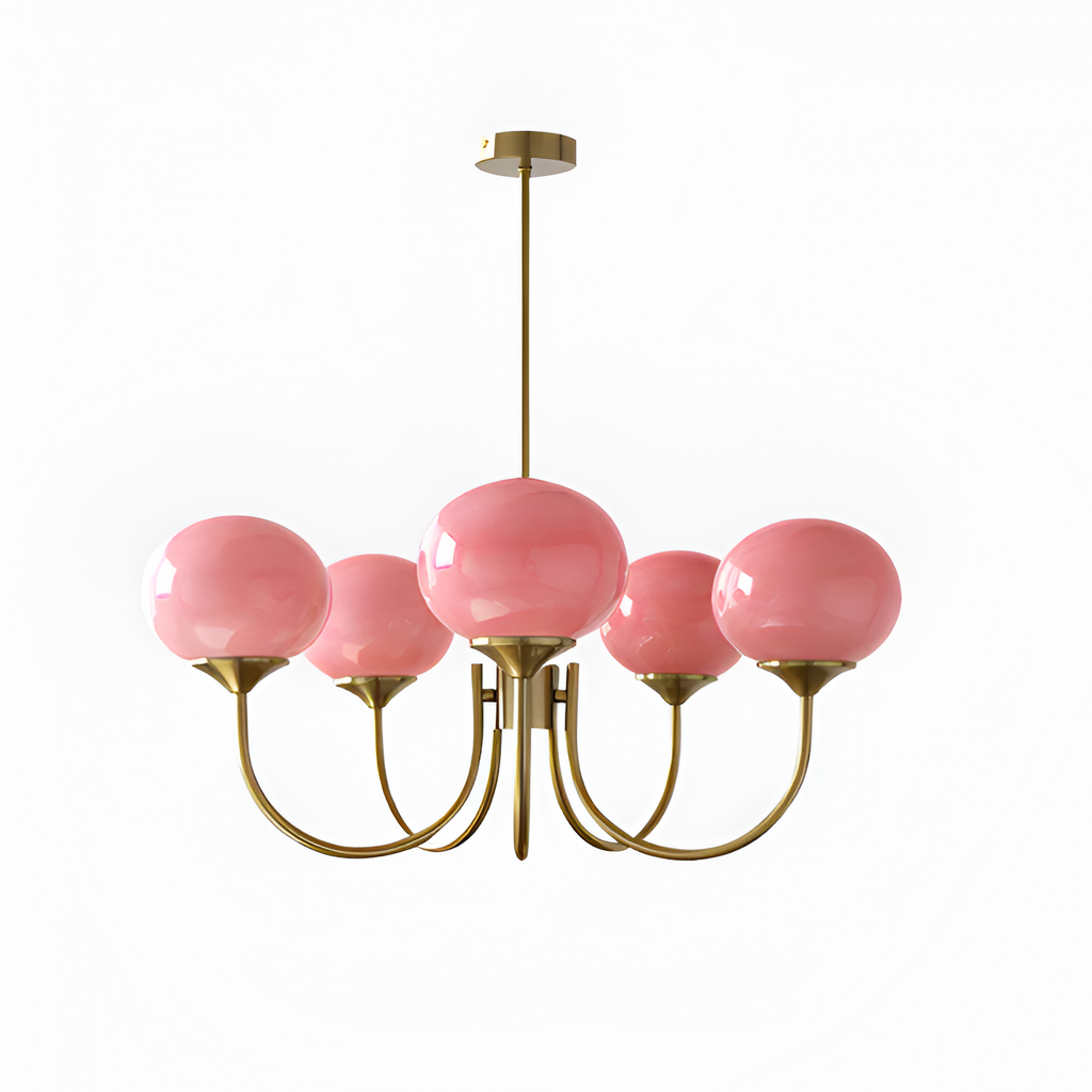 Mid Century Globe Lysekrone - Flere Lyskilder