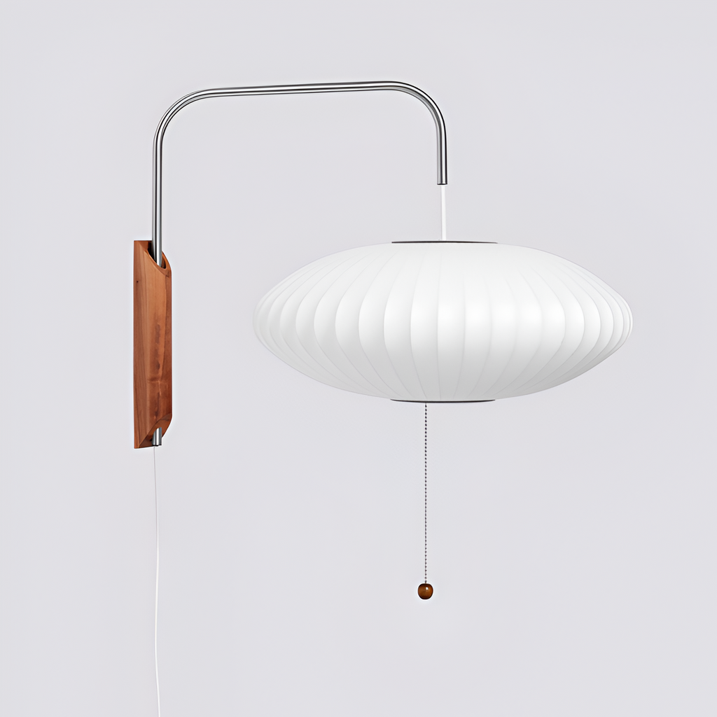 Svingarm Rillet Væglampe - Minimalistisk