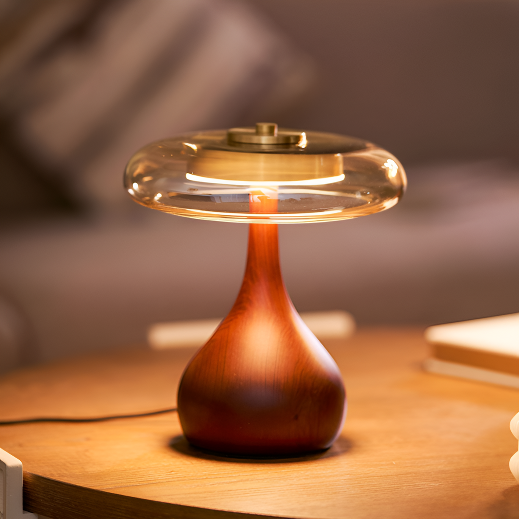 Mid-Century Mushroom Bordlampe - Dæmpbar