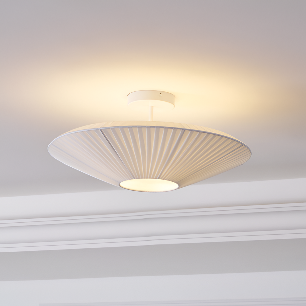 Plisseret Minimalistisk Loftlampe - Dæmpbar