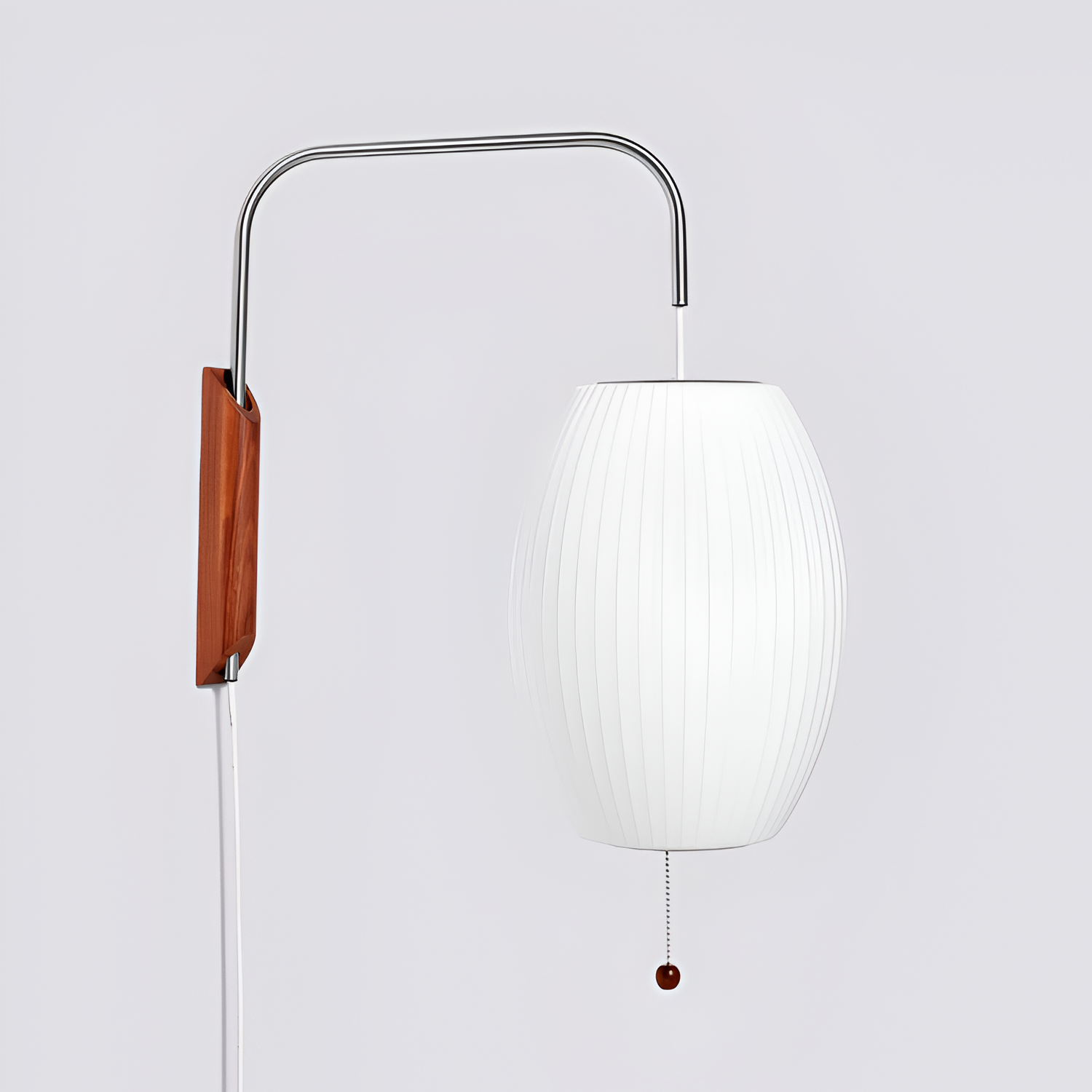 Svingarm Rillet Væglampe - Minimalistisk