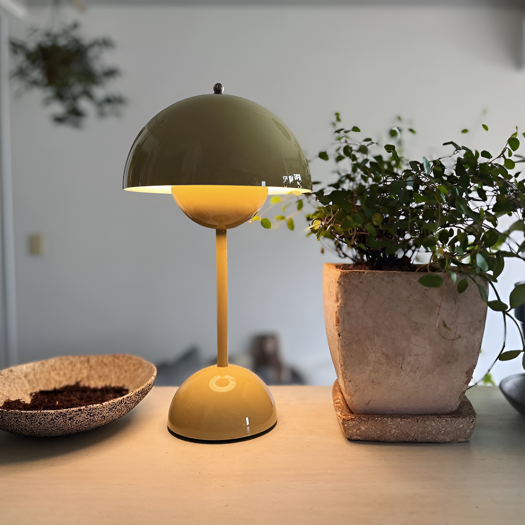 Minimalistisk Bærbar Bordlampe - Dæmpbar