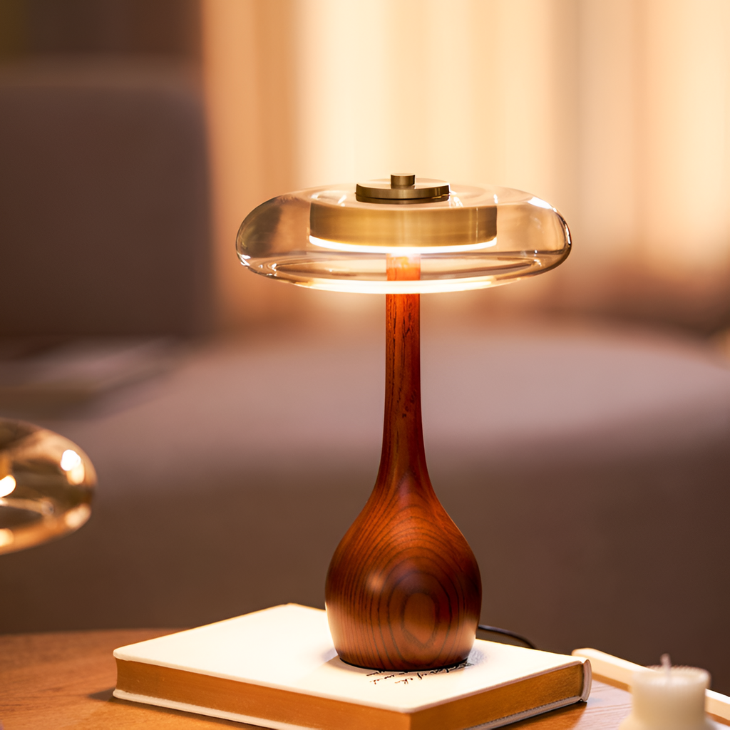 Mid-Century Mushroom Bordlampe - Dæmpbar