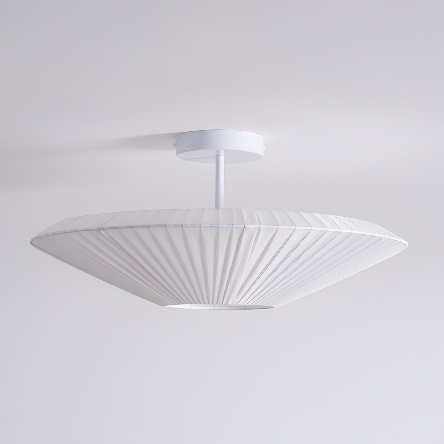 Plisseret Minimalistisk Loftlampe - Dæmpbar